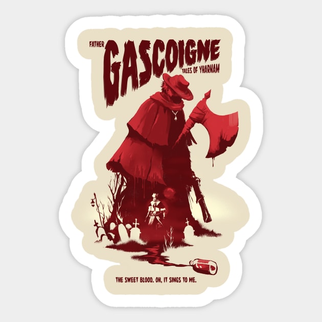 Father Gascoigne Sticker by Crowsmack